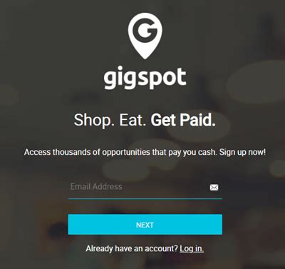 gigspot login